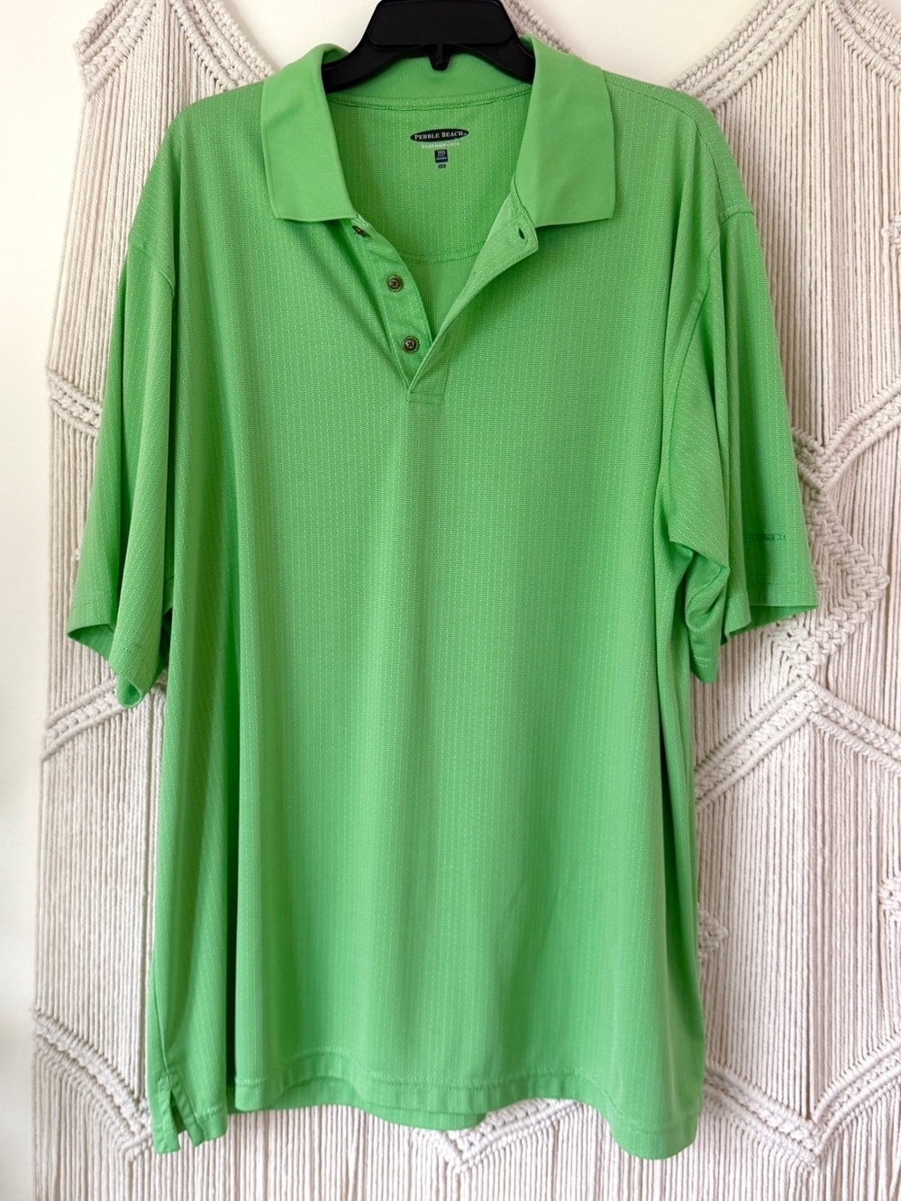 Pebble Beach Green Polo Shirt XXL